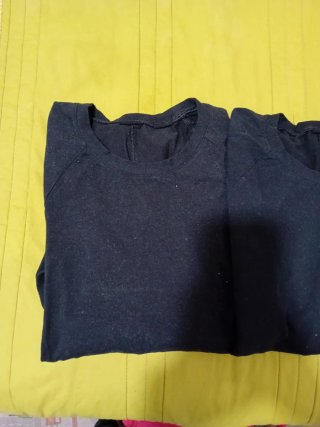 Lote 2 camisetas negras manga raglán