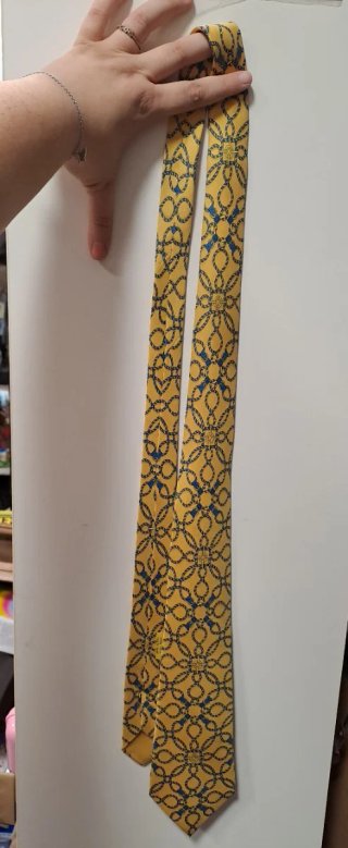 Cravatta Hermès Paris 100% Seta
