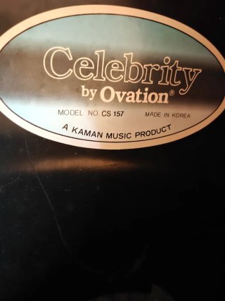 Ovation CS 157 Guitarra Electroacústica Korea 90's