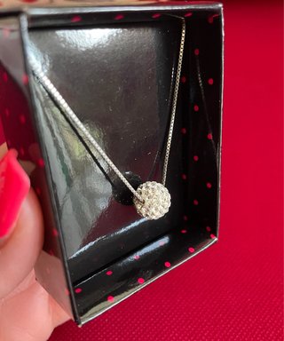 Collana Argento 925 Sfera Brillanti