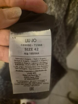 Cappotto Liu Jo grigio taglia 42