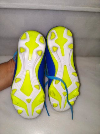 Tacos Adidas F50 Messi Azul/Amarillo