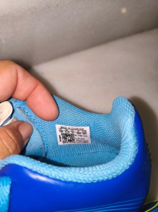 Tacos Adidas F50 Messi Azul/Amarillo
