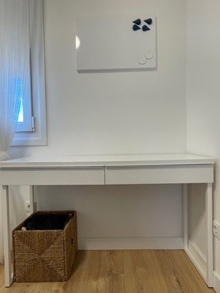 Escritorio Blanco Metal con Pizarra Imantada