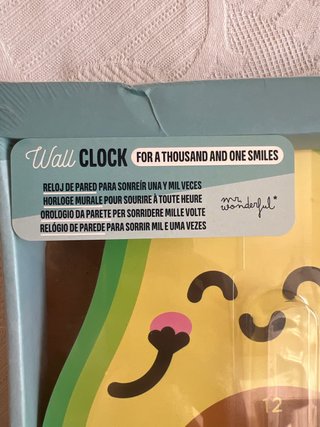 Reloj de Pared Mr. Wonderful Aguacate