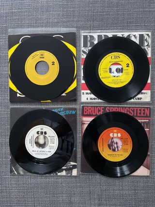 Lote 3+1Vinilos Promos españoles Bruce Springsteen