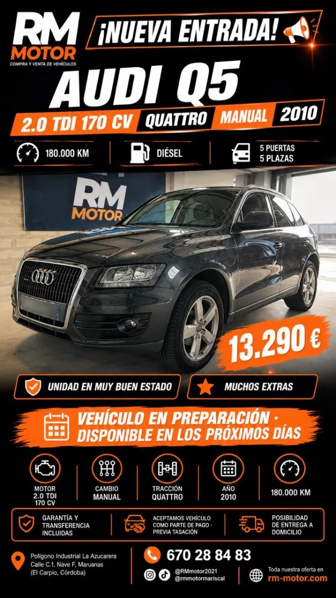 Audi Q5 2.0 TDI Quattro DPF 2010