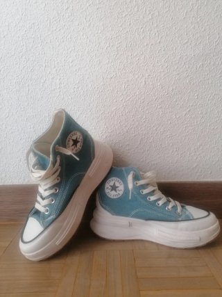 Converse All Star plataforma azul N°38