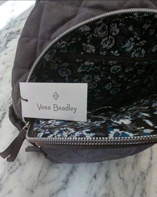Zaino donna - Vera Bradley | Grigio Shadow