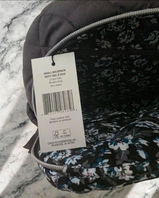 Zaino donna - Vera Bradley | Grigio Shadow