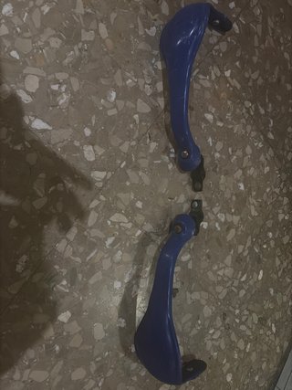 Paramanos moto enduro azules