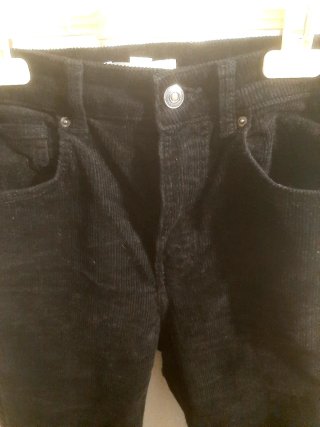 Lote 2 pantalones pana H&M negro y verde
