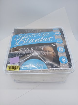 Cozy Night Superking Electric Blanket, Size 182 x 200 cm, Soft Fitted Mattress Cover, Quick Adjust C