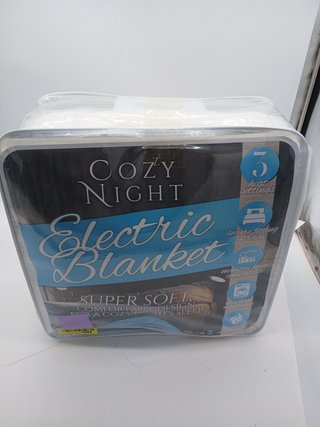 Cozy Night Superking Electric Blanket, Size 182 x 200 cm, Soft Fitted Mattress Cover, Quick Adjust C