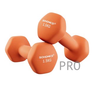 Juego de 2 mancuernas hexagonales Rosa