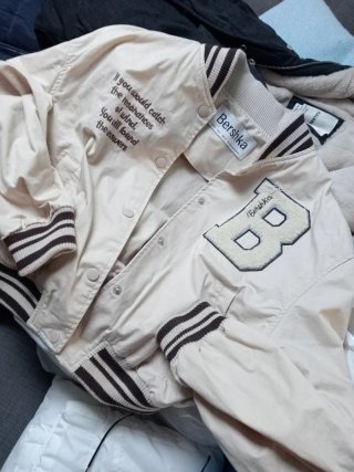 Chaqueta Bershka Beige Talla S