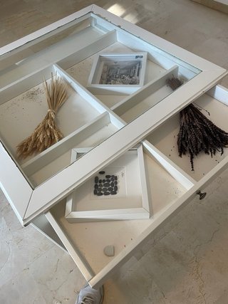 Mesa centro cristal madera LIATORP Ikea
