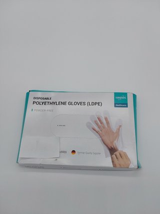 EUROPAPA 200 Unidades De Guantes Desechables De LDPE En Caja, Guantes Desechables Sin LÁTex, Sin Pol