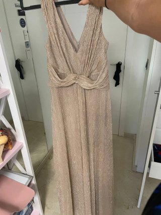 Vestido de fiesta dorado