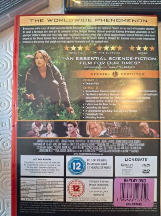 Pack 3 DVD Los Juegos del Hambre (Ingles)