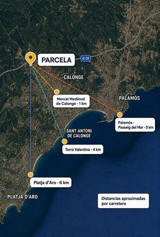 Terreno en venta en Mas Pere-Río de Oro en Calonge