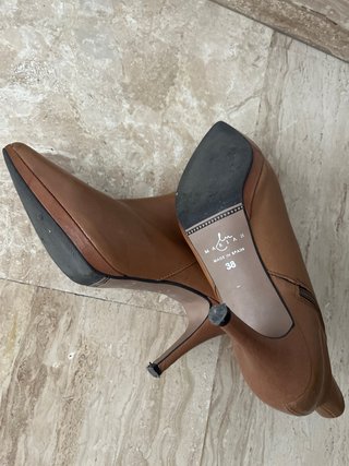 Botines de tacón marrones