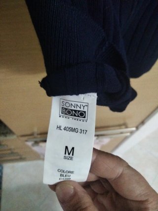 Maglione Sonny Bono Uomo Blu Taglia M