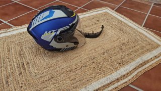 Casco de moto MT Cosmo Azul