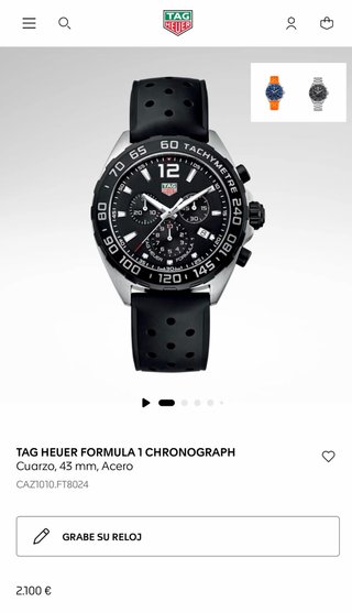 TAG Heuer Formula 1 Reloj Cronógrafo (Full Set)