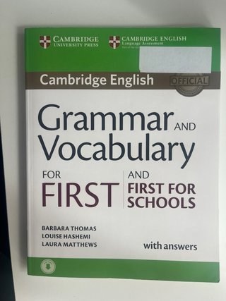 Grammar and Vocabulary for First and First for ...