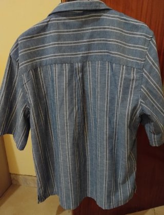 Camicia Piazza Italia righe blu/grigio taglia XL
