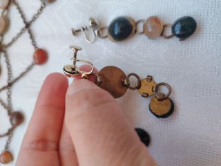Conjunto Vintage Gargantilla y Pendientes