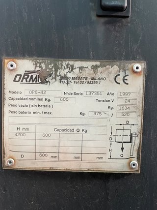 Apilador Eléctrico OP6 42 - No Funciona