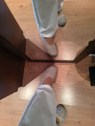 Bailarinas Zara trenzadas beige