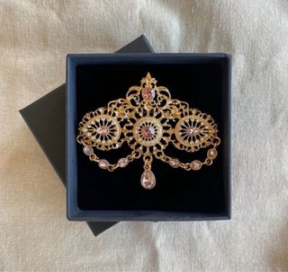 Aderezo fallera/huertana oro y rosa