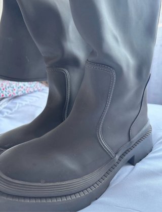 Botas altas de goma verde militar