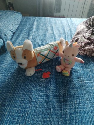 Peluche Corgi y Unicornio Fisher-Price