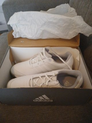 Zapatos de golf Adidas mujer blancos. Nuevos
