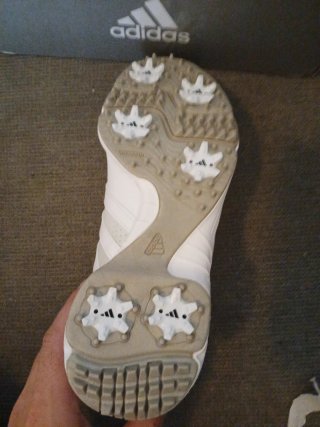 Zapatos de golf Adidas mujer blancos. Nuevos