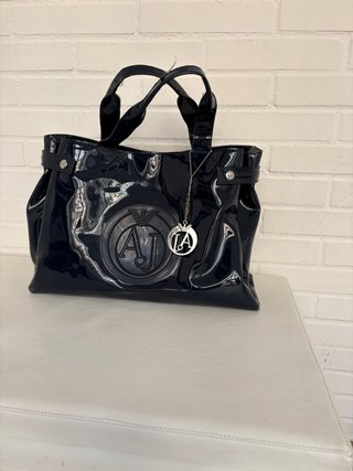 Bolso Armani Azul Charol