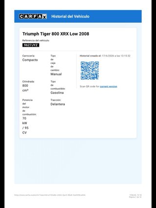 Triumph Tiger 800 XRX Low