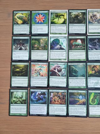 Mazo Commander Verde MTG sin tierras