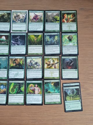 Mazo Commander Verde MTG sin tierras