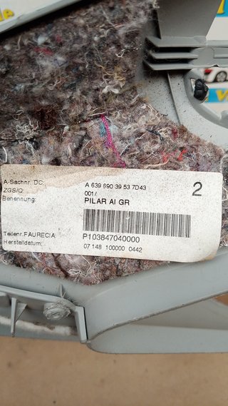 RECUBRIMIENTO PILAR DELANTERO IZQUIERDO MERCEDES V