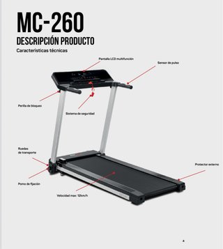 Cinta Correr FitFiu MC260 1800W