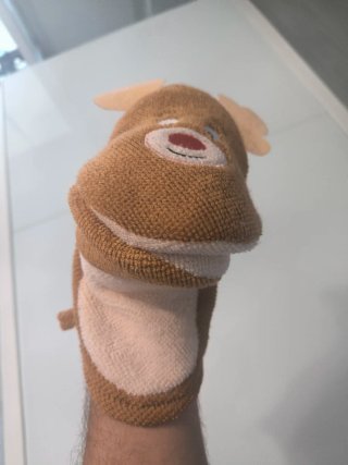 Guanto lavetta renna per bambini
