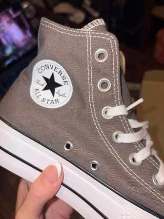 Converse plataforma grises