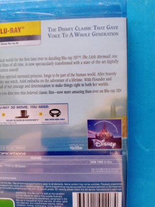 Blu-ray 3D A Pequena Sereia