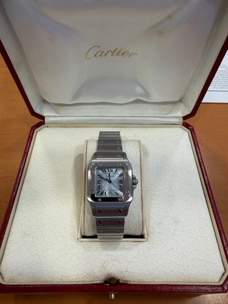 Reloj Cartier Santos Galbée Ice Blue