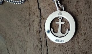 Collana Stroili Ancora Bussola Argento 925